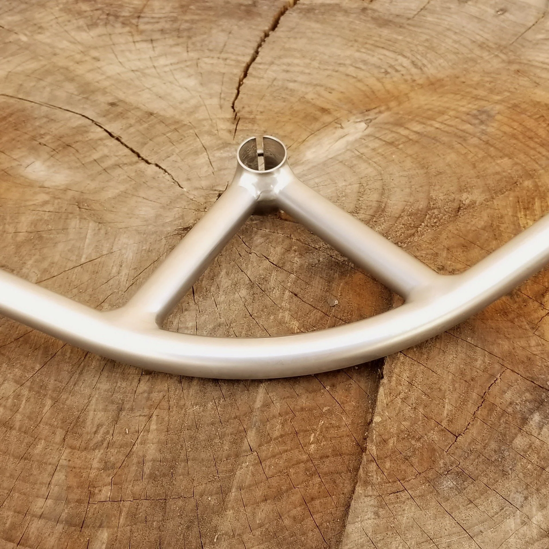 Handlebar - Nitto Bullmoose, dull bright TIG - (B901R) - threadless - Image 3