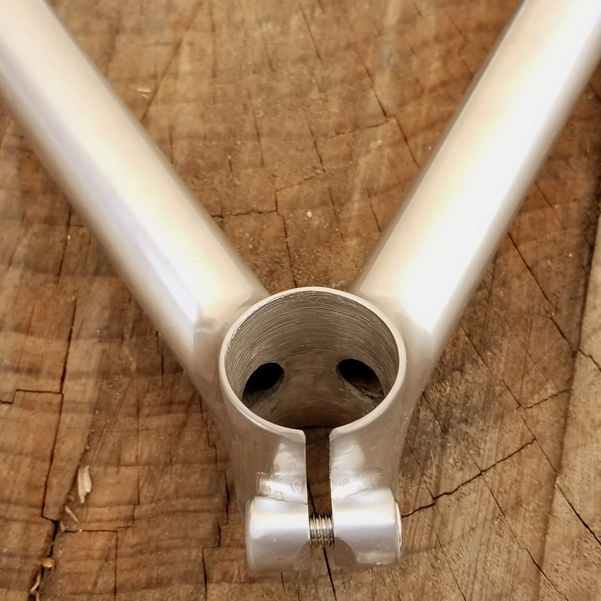 Handlebar - Nitto Bullmoose, dull bright TIG - (B901R) - threadless - Image 4