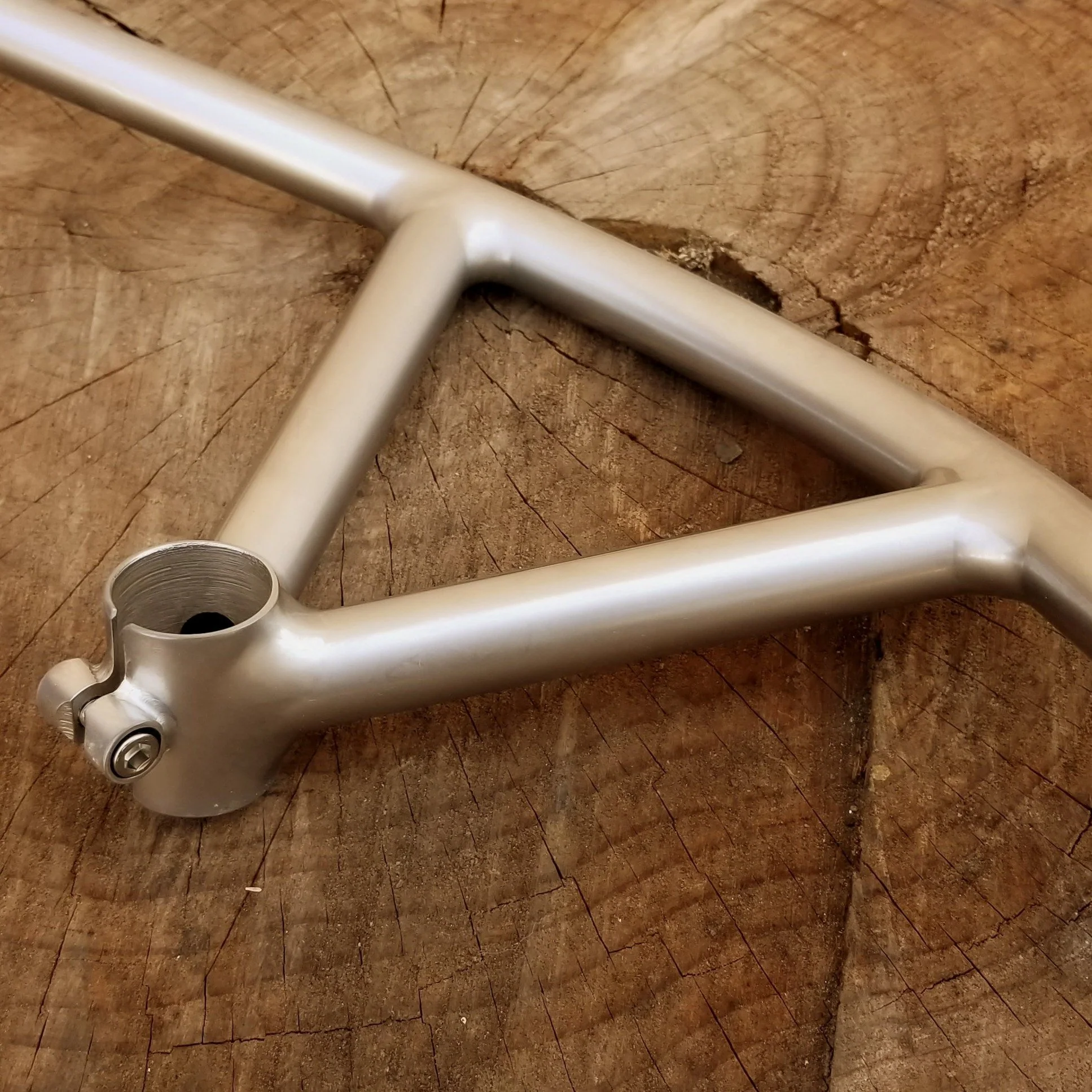 Handlebar - Nitto Bullmoose, dull bright TIG - (B901R) - threadless - Image 5