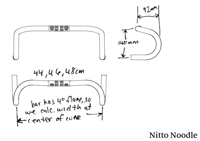 Handlebar - Nitto Noodle (B177) - 25.4 - Image 8