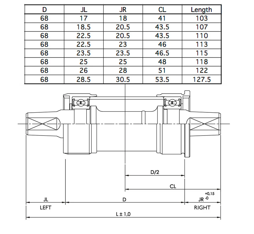 IRD QB55 - Square Taper Bottom Bracket - Image 2