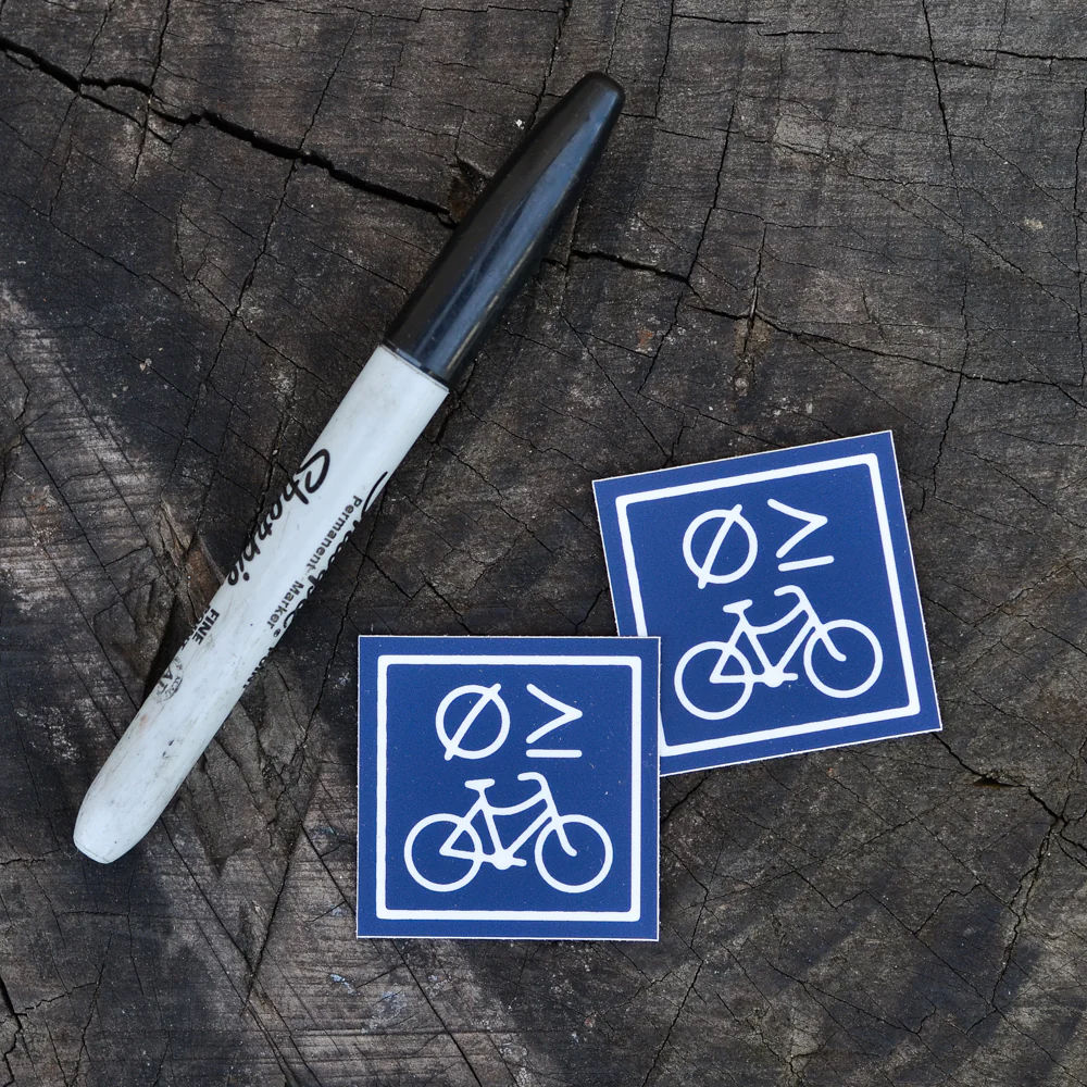 Nothing's Greater 1.5 inch blue sticker - a pair