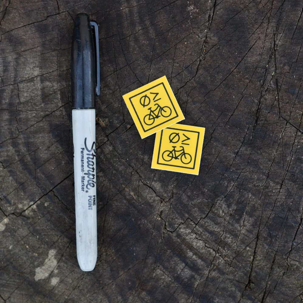 Nothing's Greater 1 inch yellow sticker - a pair