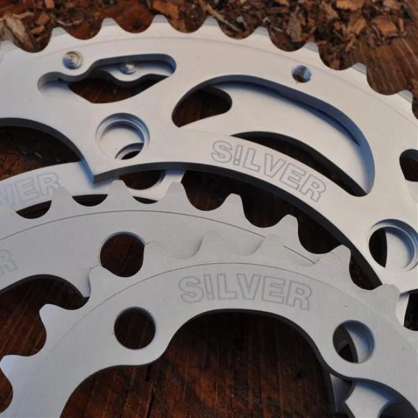 zz Rivvy Silver Chainrings