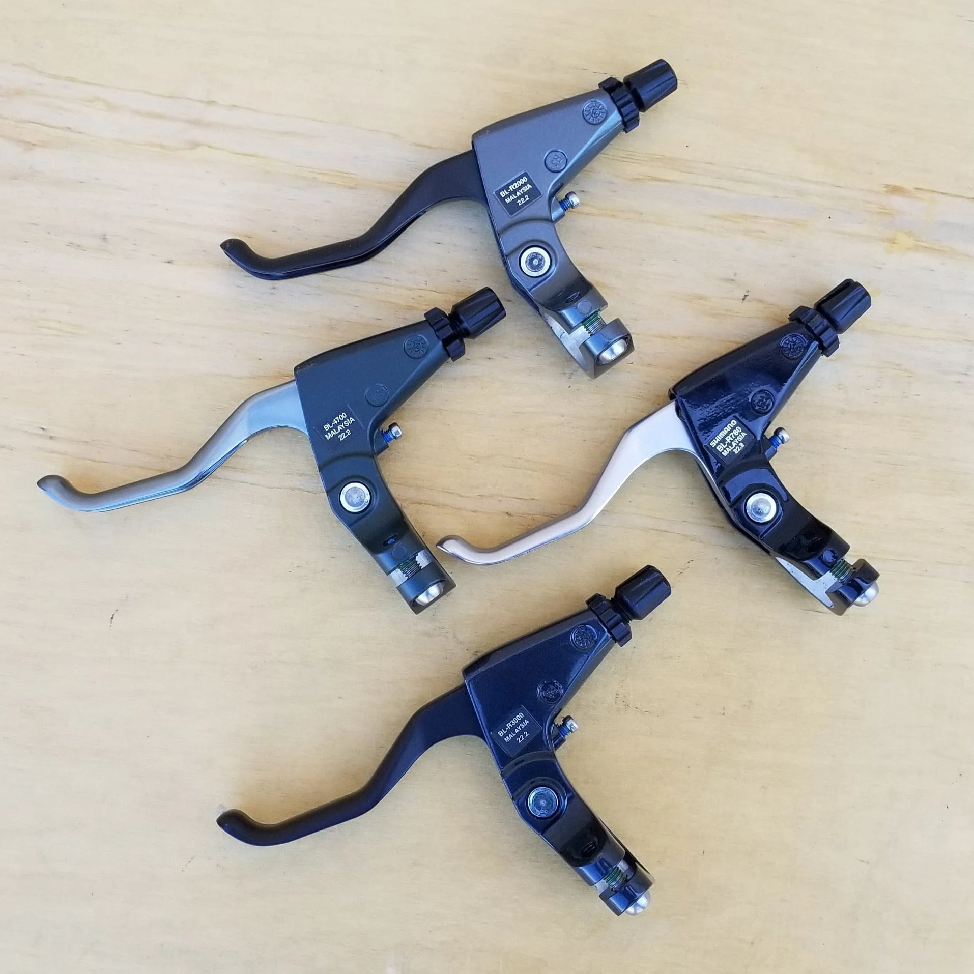Brake Levers (pair) - Mountain, Shimano. Adaptable to any style of rim brake. - Image 5