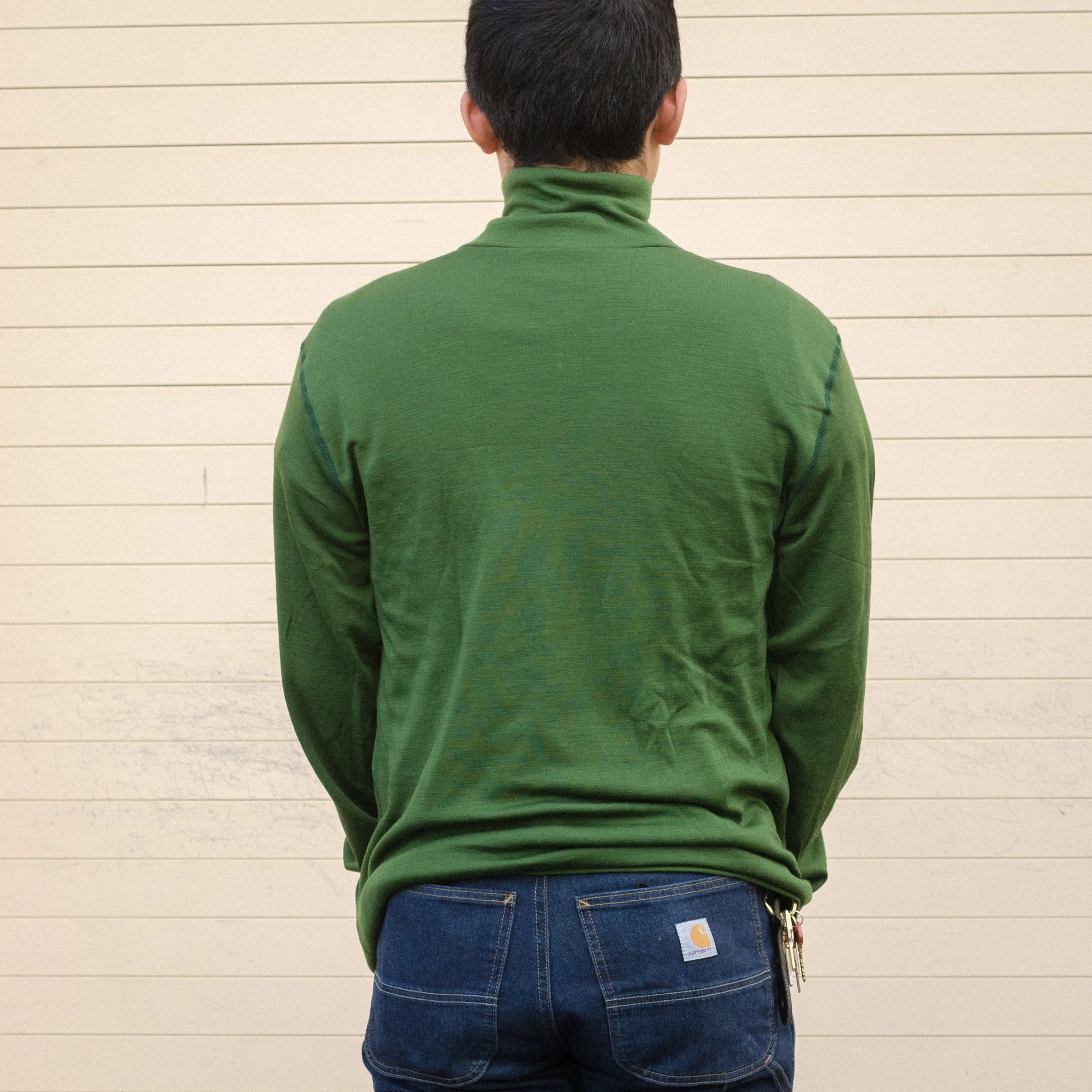 Aussie Wool Long Sleeve 1/4 zip turtleneck - Image 11