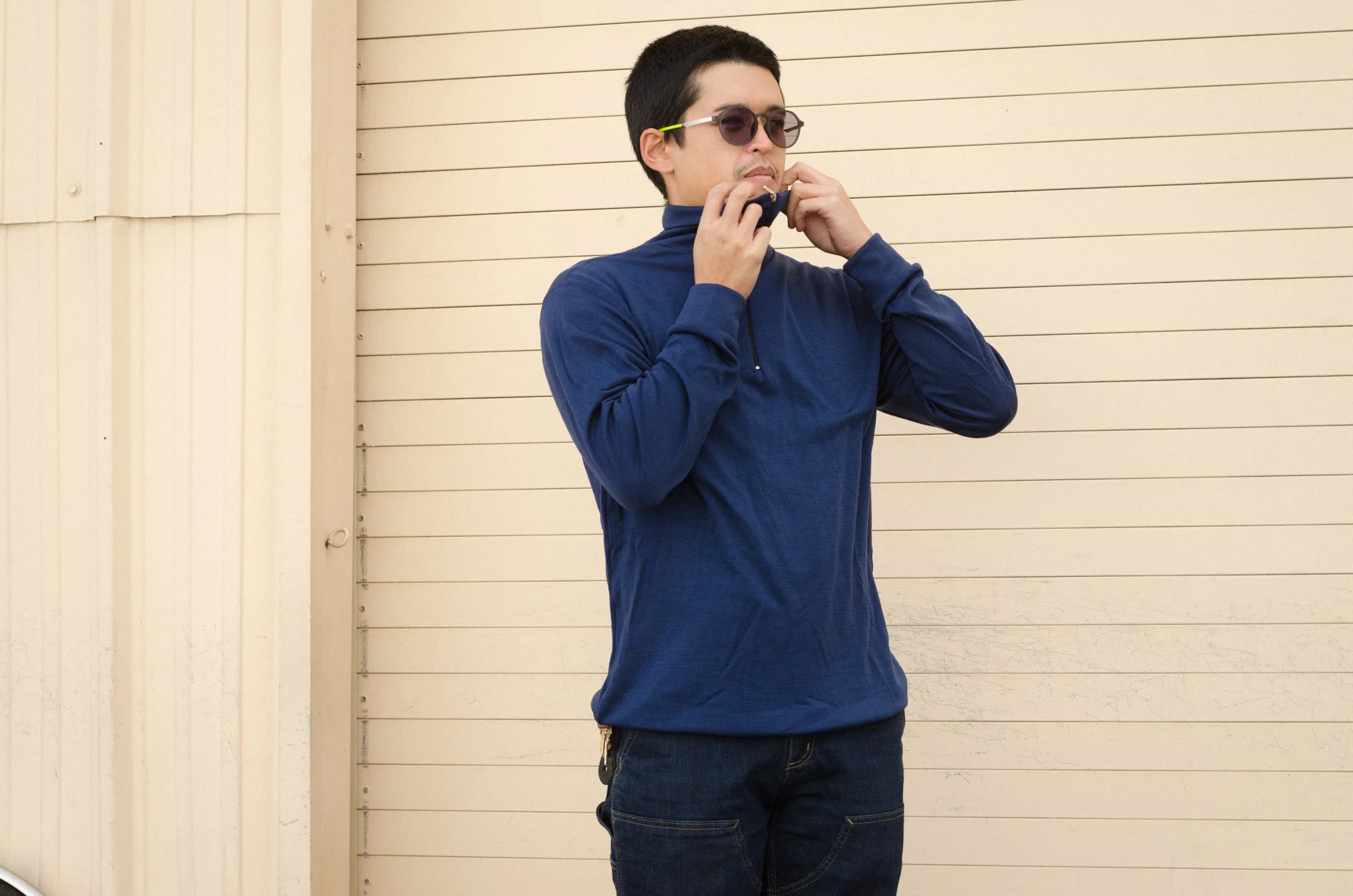 Aussie Wool Long Sleeve 1/4 zip turtleneck - Image 16