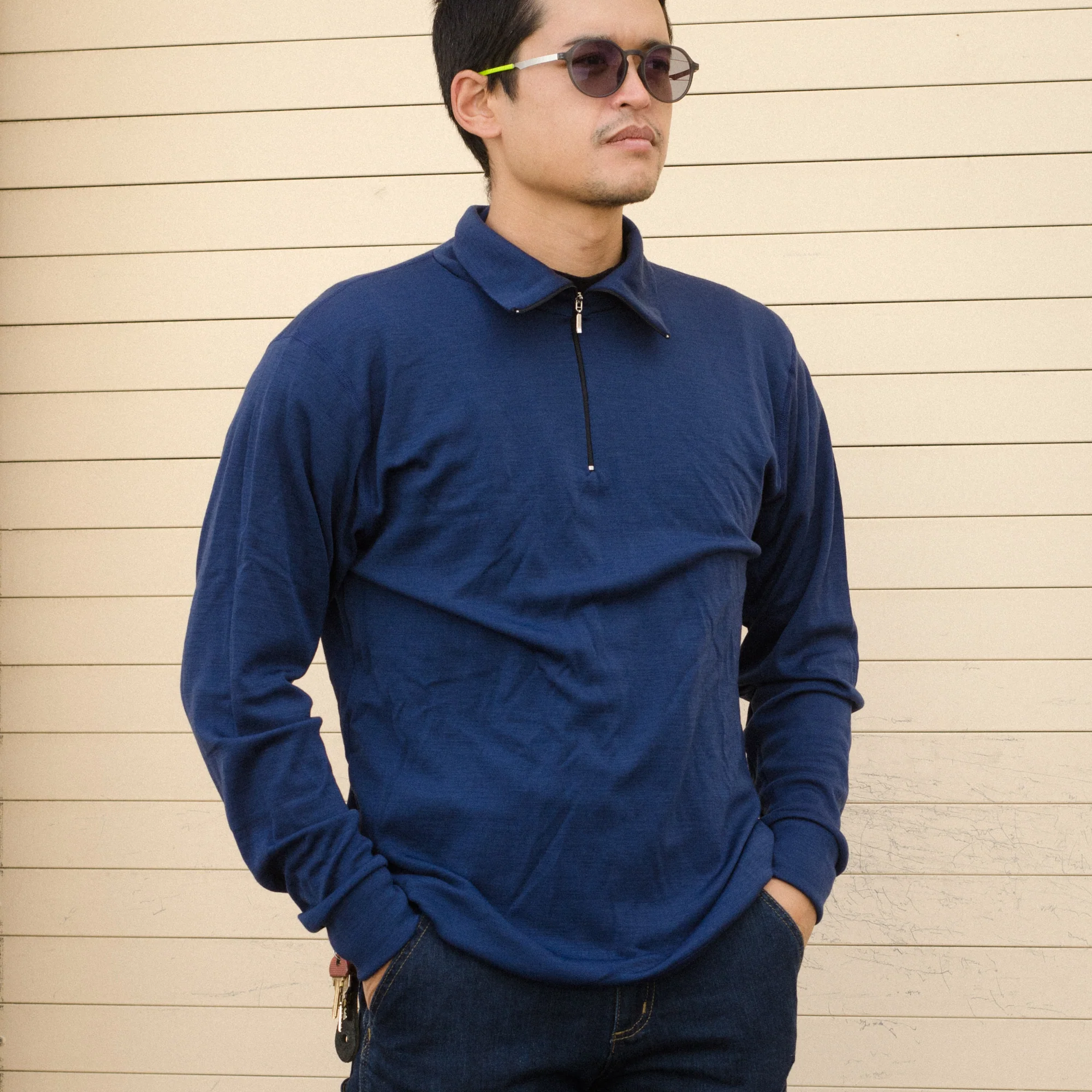 Aussie Wool Long Sleeve 1/4 zip turtleneck - Image 4