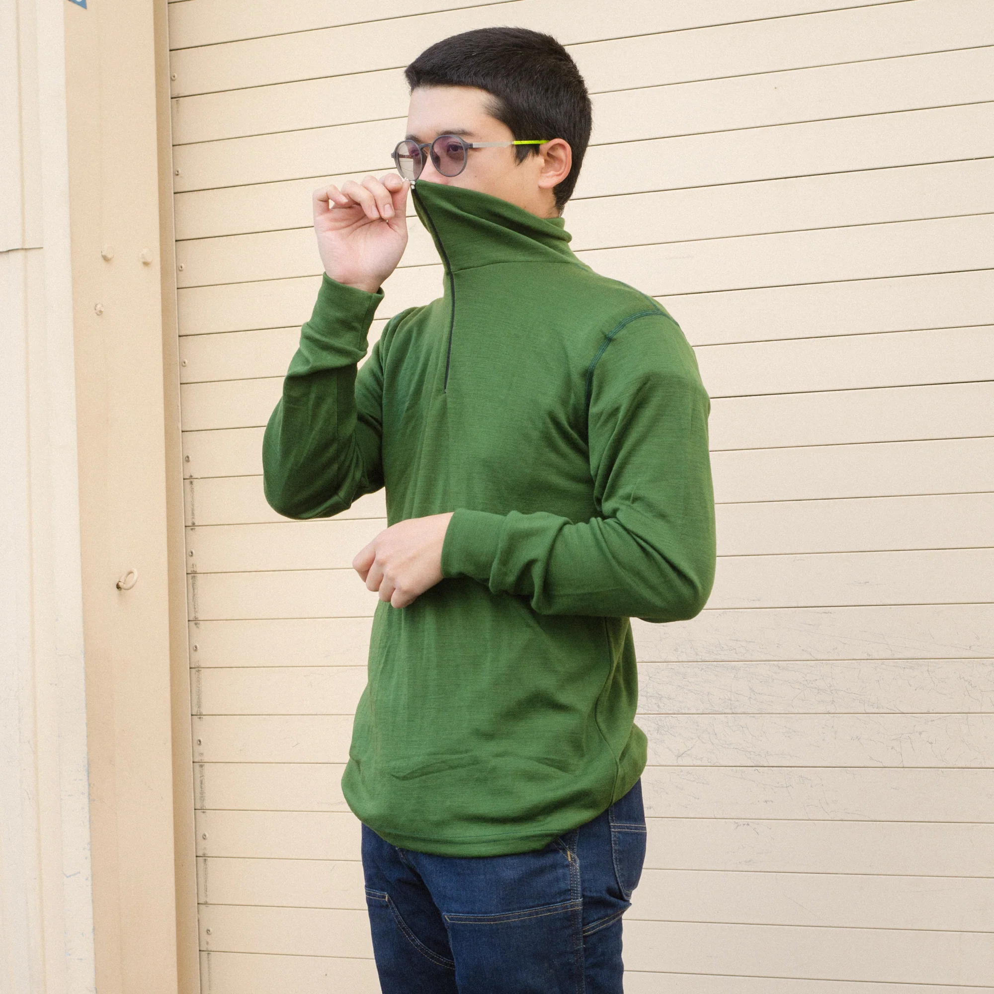 Aussie Wool Long Sleeve 1/4 zip turtleneck - Image 6
