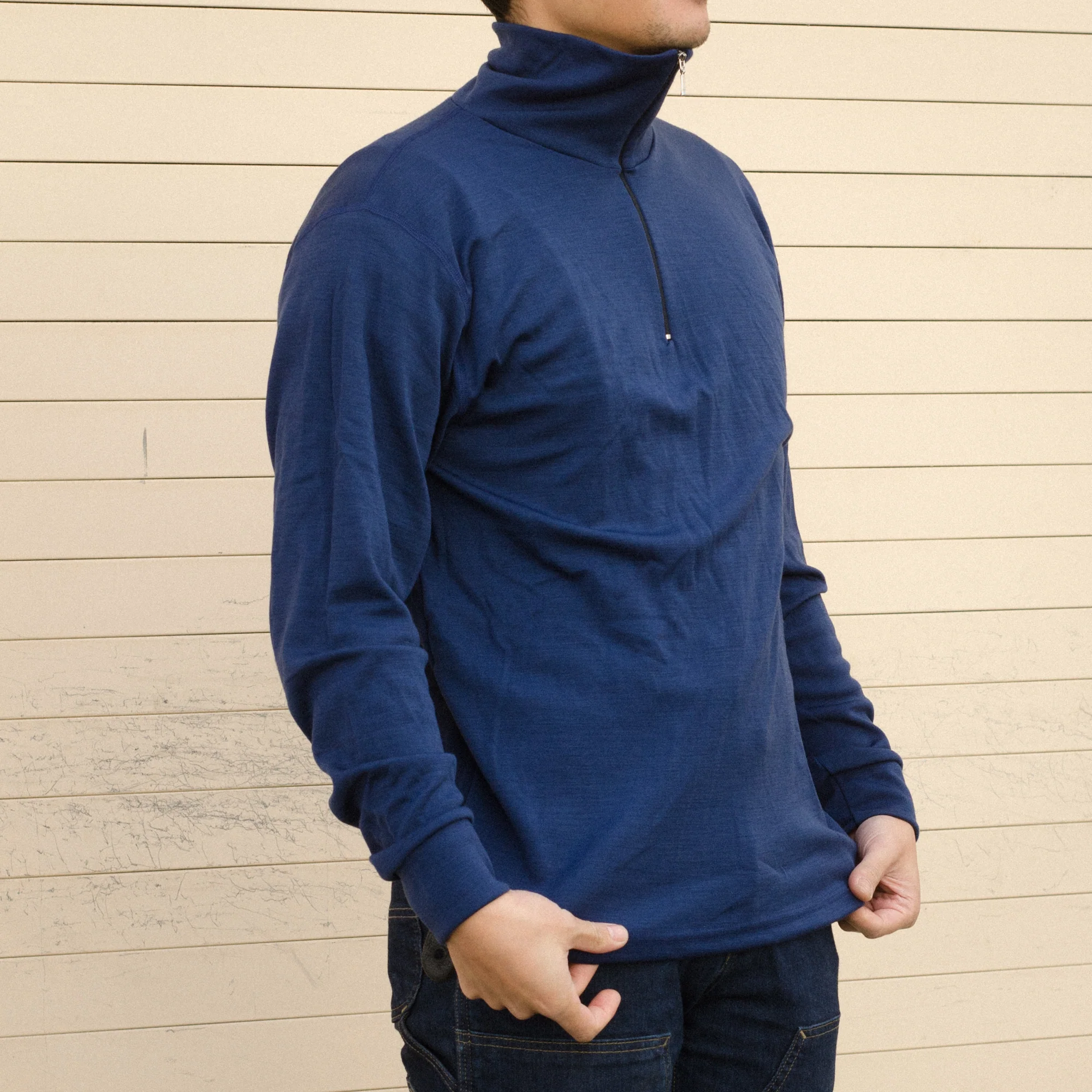 Aussie Wool Long Sleeve 1/4 zip turtleneck - Image 9