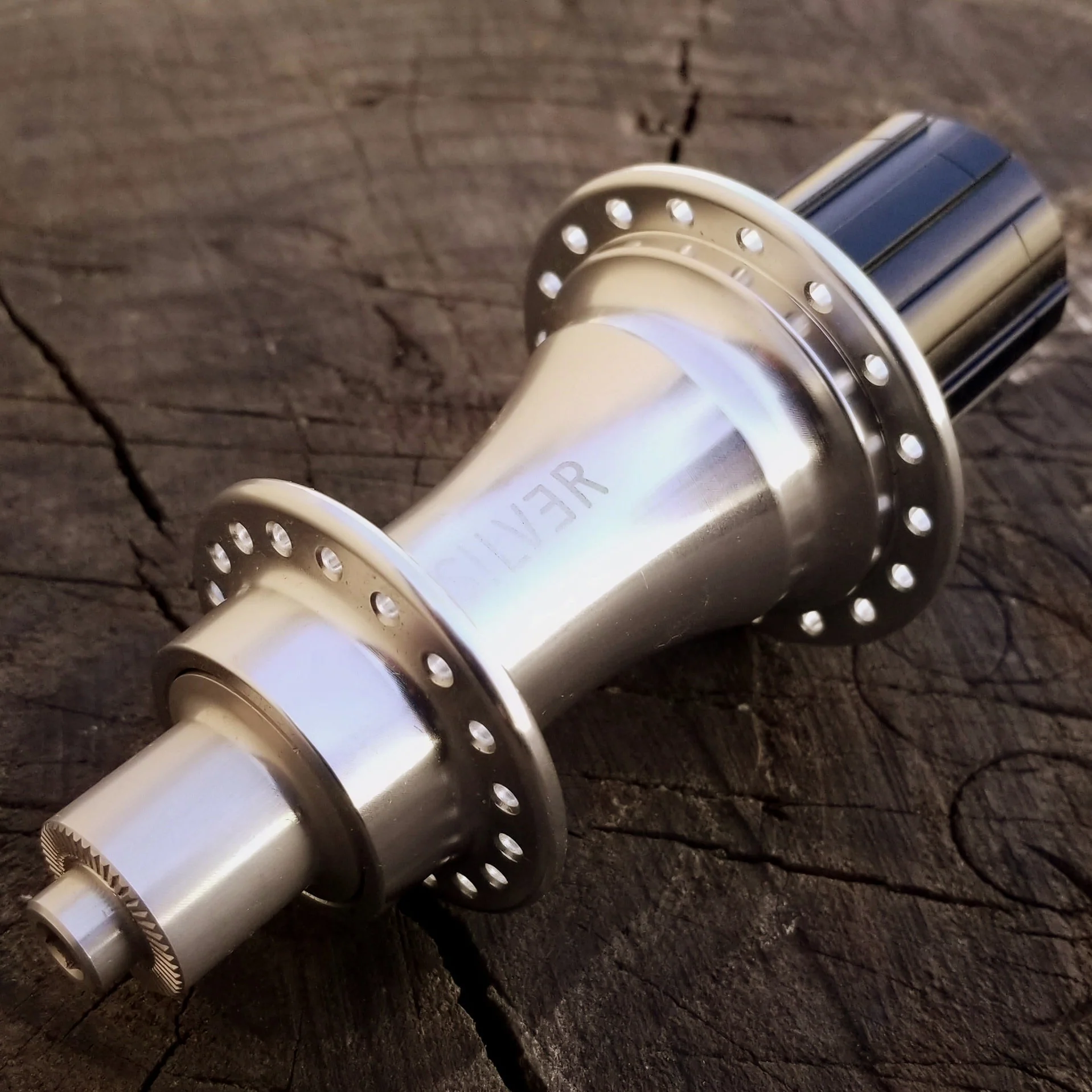 Silver Rear Hub - 135mm, 36 hole