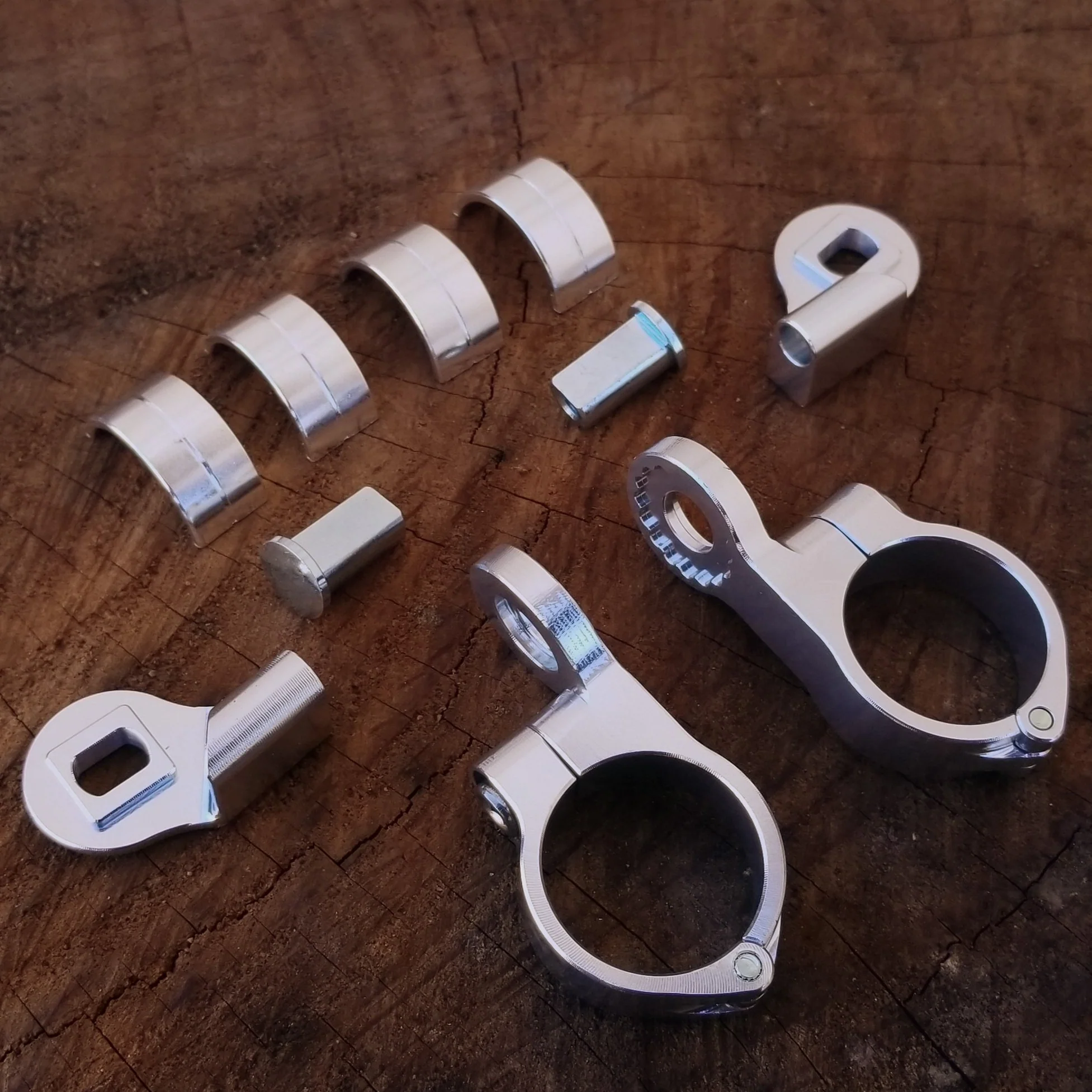 Shifter Mount - Silver Thumb Shifter Handlebar Clamp(each) - Image 3